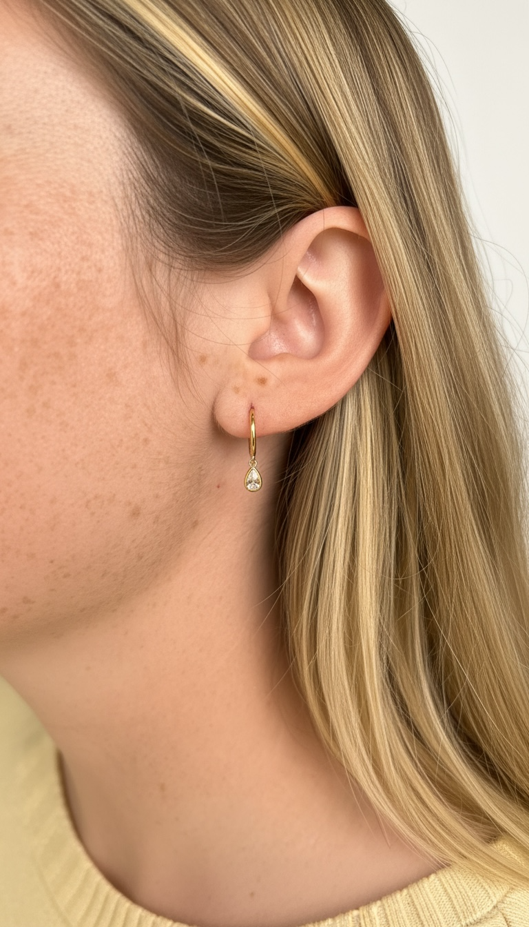 The Thalia Gold Vermeil Teardrop Earrings