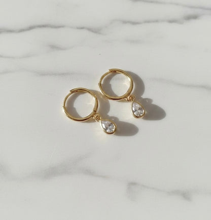 The Thalia Gold Vermeil Teardrop Earrings
